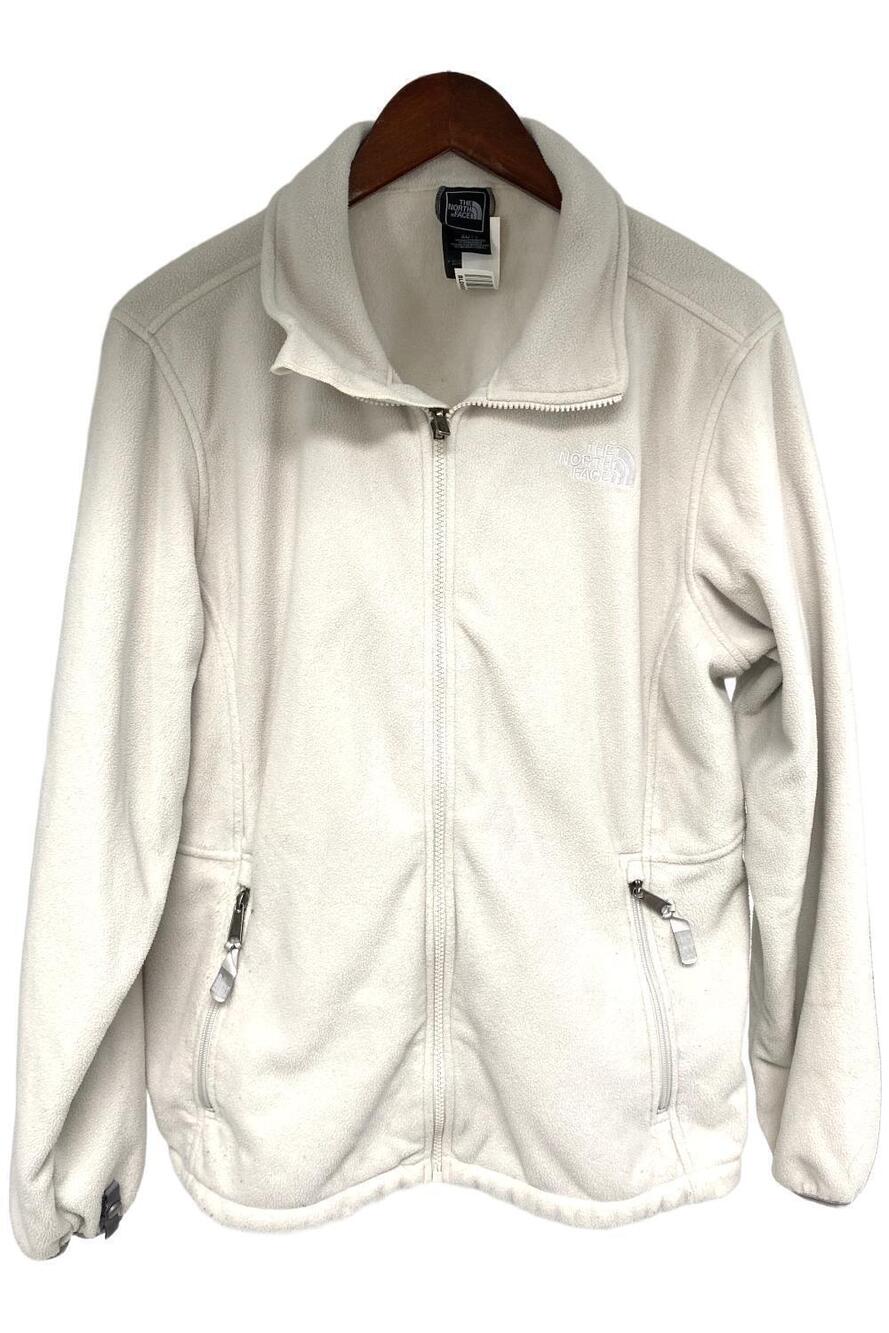 The North Face Fleece Polartec Full Front Zip Sweater Ivory - Regular